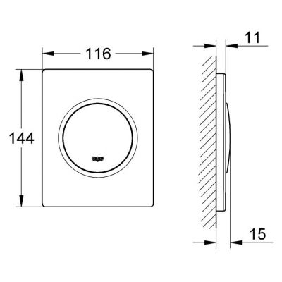 Przycisk spłukujący do pisuaru 38804SH0 Grohe Nova