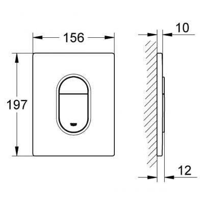 Przycisk spłukujący do wc biały 38844SH0 Grohe Arena
