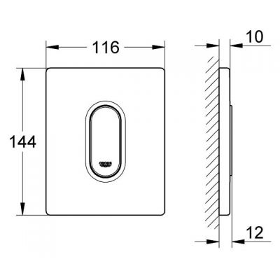 Przycisk spłukujący do pisuaru 38857P00 Grohe Arena