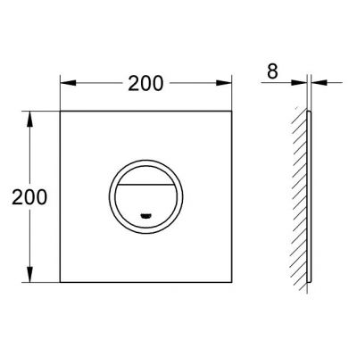 Przycisk spłukujący do wc 38915LS0 Grohe Ondus