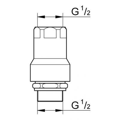 Element dodatkowy baterii 41231000 Grohe Was