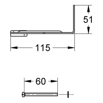 Wsporniki stelaża 43617000 Grohe Rapid SL