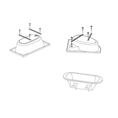 Stelaż do wanny 194STW006 Sanplast