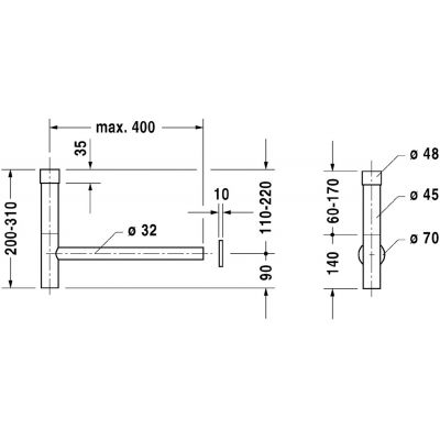 Duravit 0050361000 syfon do umywalki rurowy chrom