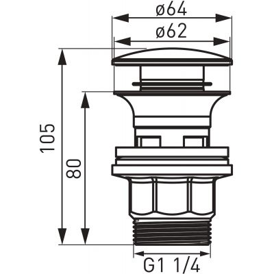 Ferro S287PPB korek do umywalki