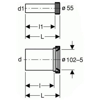 Zestaw montażowy WC 152426461 Geberit
