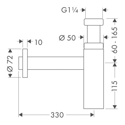 Hansgrohe Flowstar 52105670 syfon do umywalki