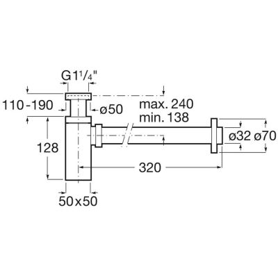 Roca Aqua A506406500 syfon do umywalki