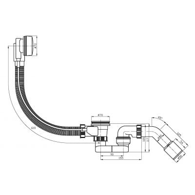 Schedpol 9135 syfon do wanny