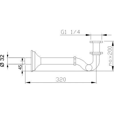 Syfon do bidetu 9608 Sapho