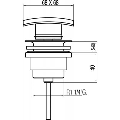 Tres Simple 13434010 korek do umywalki