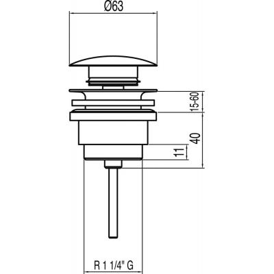 Tres Simple 13454010 korek do umywalki