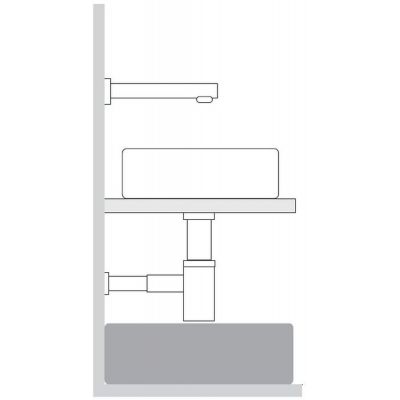 Tres Selection 13463420 syfon do umywalki butelkowy chrom