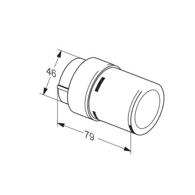 Głowica termostatyczna biały 013G6070 Danfoss Living