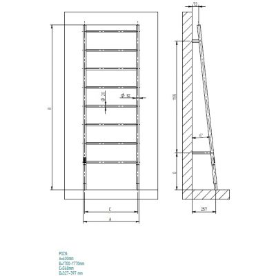Grzejnik elektryczny 170x60 cm czarny MA1BLK P.M.H. Maia