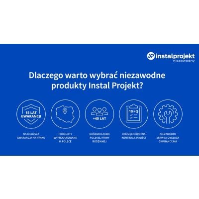 Grzejnik elektryczny 99x40 cm biały PPYE40100GH03C1 Instal Projekt Poppy Electro