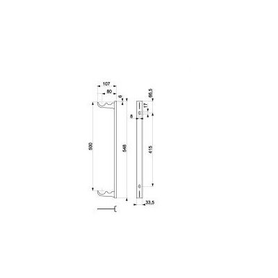 Element systemu montażowego grzejnika 86411044 KFA Armatura