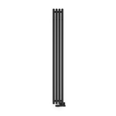 Grzejnik łazienkowy dekoracyjny 180x20.5 cm czarny 55012300 Oltens Stang