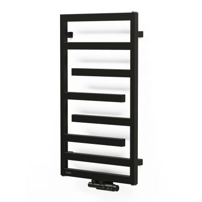 Grzejnik łazienkowy dekoracyjny 88x50 cm czarny 55014300 Oltens Flamma