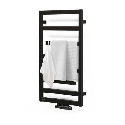 Grzejnik łazienkowy dekoracyjny 88x50 cm czarny 55014300 Oltens Flamma