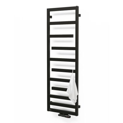 Grzejnik łazienkowy dekoracyjny 139x50 cm czarny 55016300 Oltens Flamma