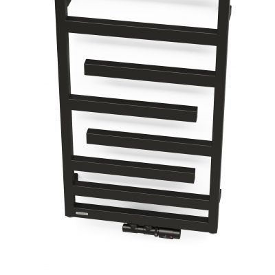 Grzejnik łazienkowy dekoracyjny 139x50 cm czarny 55016300 Oltens Flamma