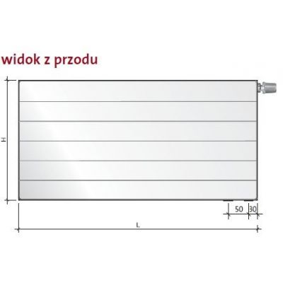 Grzejnik pokojowy 90x160 cm podłączenie dolne biały F0G3309016011310 Purmo Ramo Ventil Compact