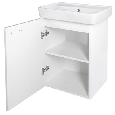 Szafka 41.5x37x63 cm podumywalkowa wisząca biała 56372 Aqualine Zoja