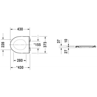 Deska sedesowa wolnoopadająca biała 0020790000 Duravit DuraStyle