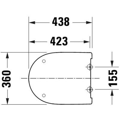 Deska sedesowa wolnoopadająca biała 0022990000 Duravit Univavo