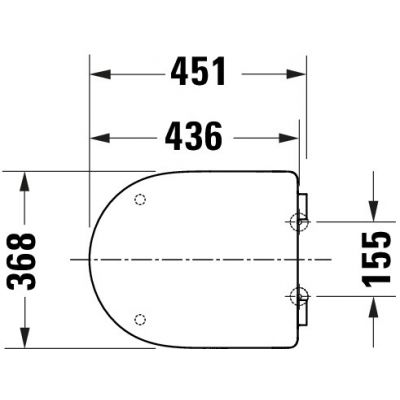 Deska sedesowa wolnoopadająca biała 0023390000 Duravit Univavo