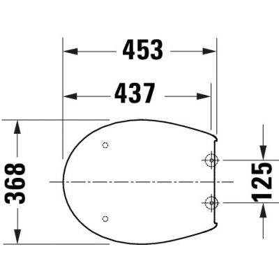 Deska sedesowa wolnoopadająca biała 0023690000 Duravit Univavo