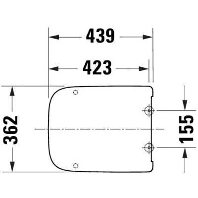 Deska sedesowa wolnoopadająca biała 0023790000 Duravit Univavo