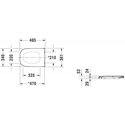 Deska sedesowa 0060310000 Duravit D-Code