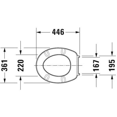 Deska sedesowa 0063610000 Duravit D-Code