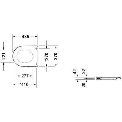 Deska sedesowa biała 0063810000 Duravit Starck 3