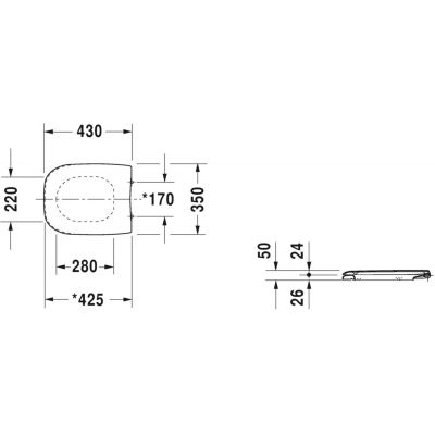 Deska sedesowa 0067310099 Duravit D-Code