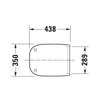 Deska sedesowa wolnoopadająca biały 0067390099 Duravit D-Code