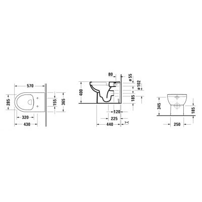 Miska WC 20090920002 Duravit No. 1