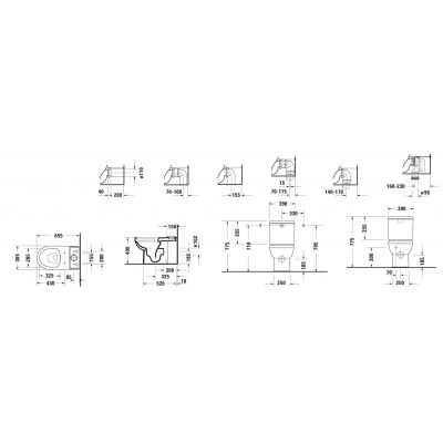 Miska kompakt WC 21830920002 Duravit No. 1