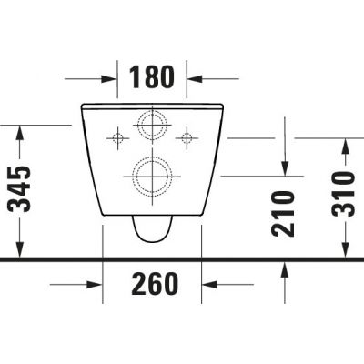 Miska WC wisząca bez kołnierza biały półmat 2517099000 Duravit ME by Starck