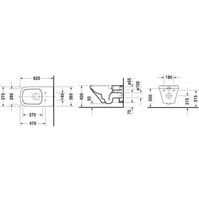 Miska WC wisząca 25420900001 Duravit DuraStyle