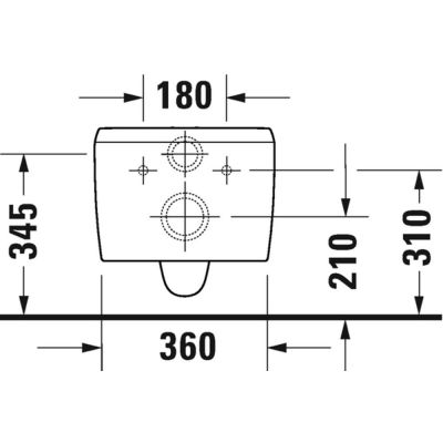 Miska WC wisząca bez kołnierza biały połysk 2556092000 Duravit Qatego