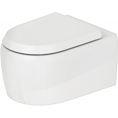 Miska WC wisząca bez kołnierza biały połysk 2583090000 Duravit Qatego