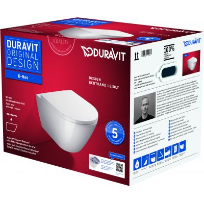 Zestaw miska + deska wolnoopadająca 45770900A1 Duravit D-Neo