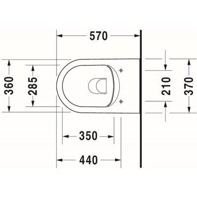 Miska WC wisząca 45290900A11 Duravit ME by Starck