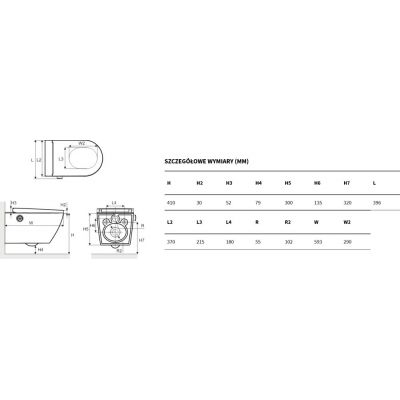 Zestaw Excellent CEEX4022D2GL + Excellent CEEX4024593D2WH