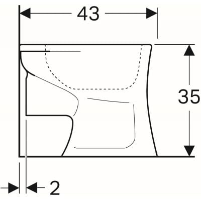 Miska WC stojąca dla dzieci biała 211500000 Geberit Bambini