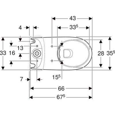 Miska WC stojąca 500488017 Geberit Selnova