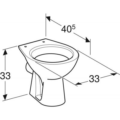 Miska WC stojąca dla dzieci biała 500916001 Geberit Bambini